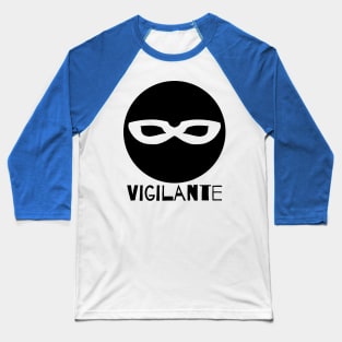 Black Mask - Vigilante Baseball T-Shirt